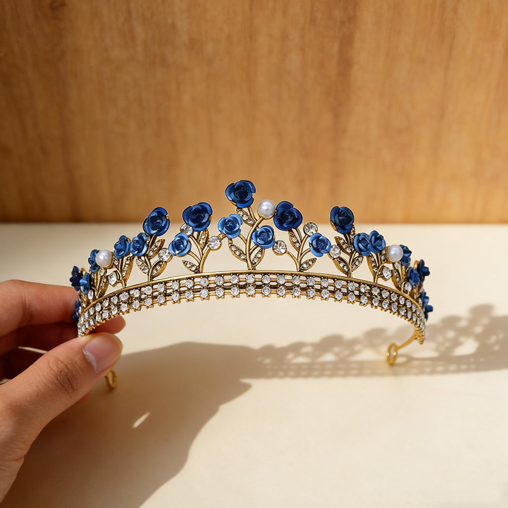Event Supplies - Baroque Crown Wedding Headwear for Women