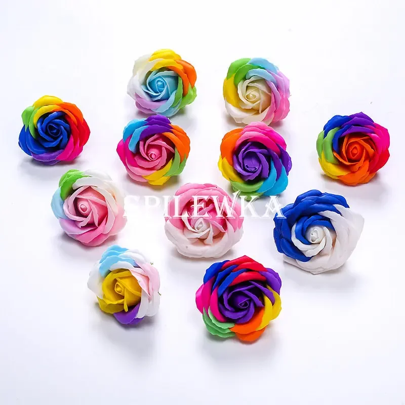 Event Supplies - Spilewka 6X7cm Colorful Rose Artificial Flower
