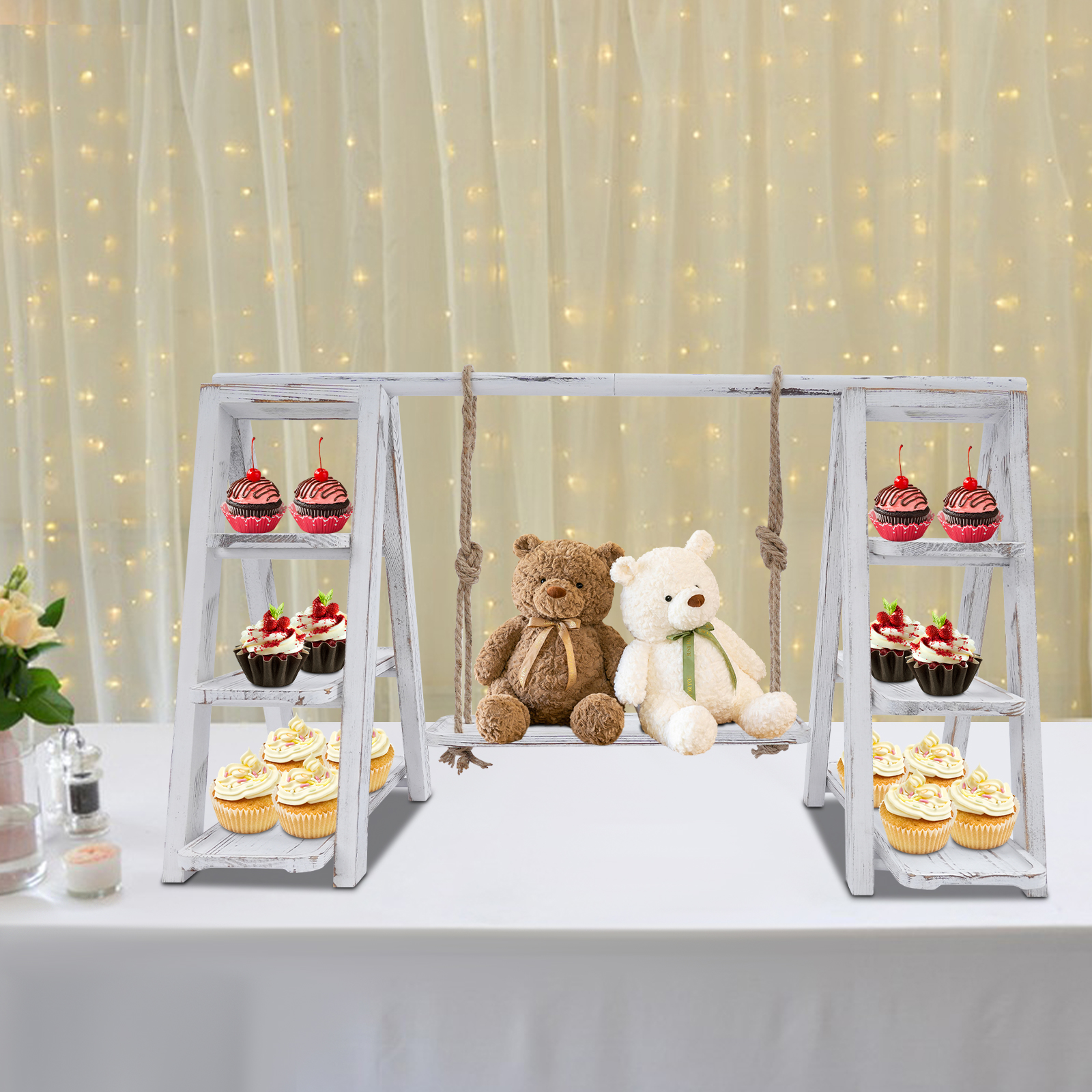 3-Tier A-Shape Cupcake Stand W - مراجعة Cupcake Stand Tier وسعره
