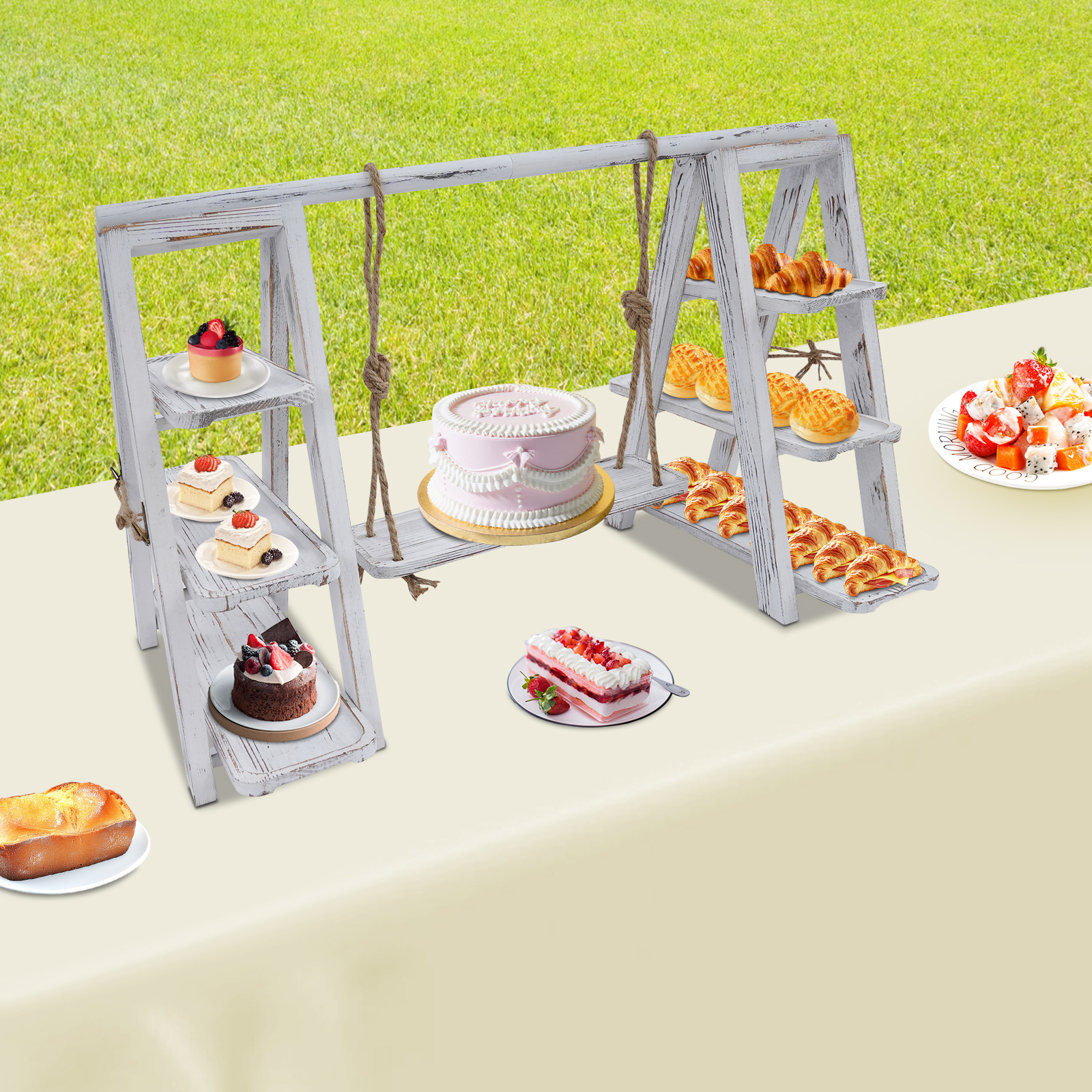 3-Tier A-Shape Cupcake Stand W - مراجعة Cupcake Stand Tier وسعره