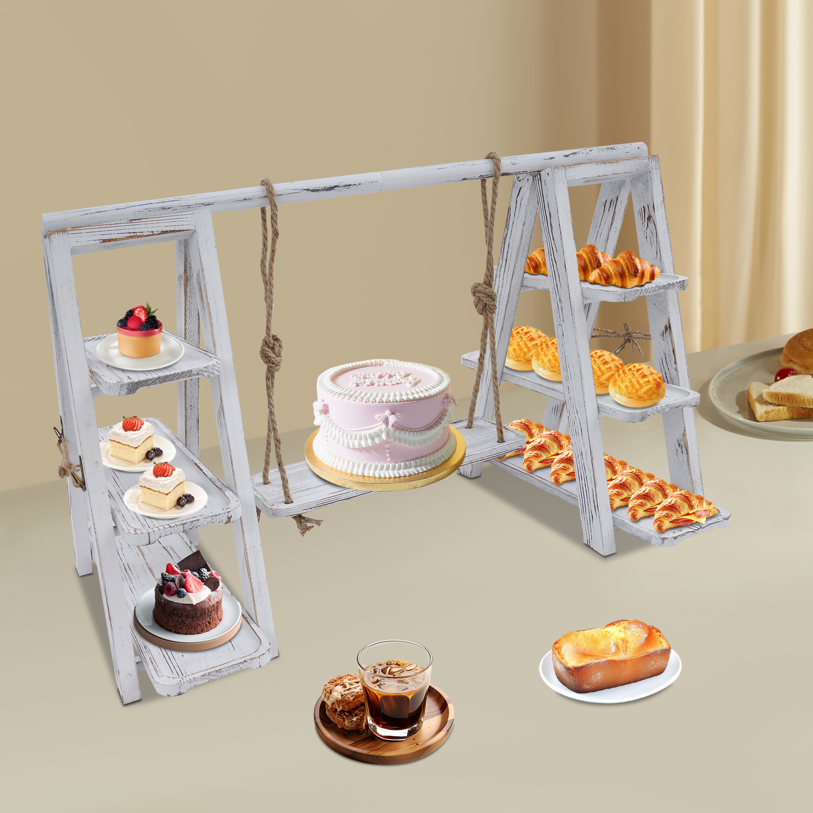 3-Tier A-Shape Cupcake Stand W - مراجعة Cupcake Stand Tier وسعره