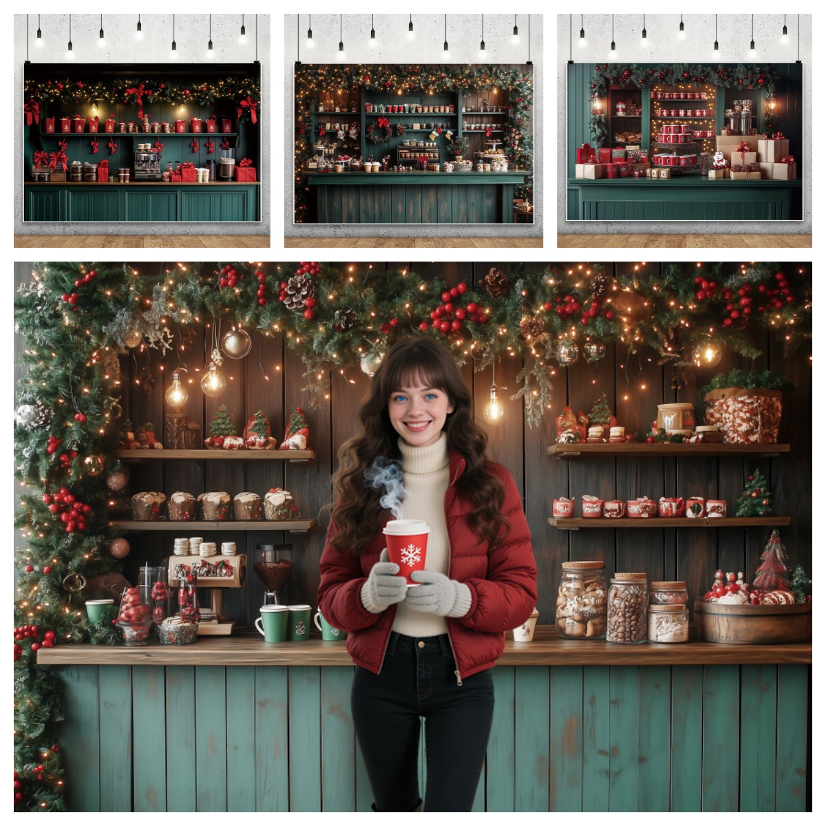 Christmas Photography Backdrop - مراجعة Dessert Table Backdrop وسعره