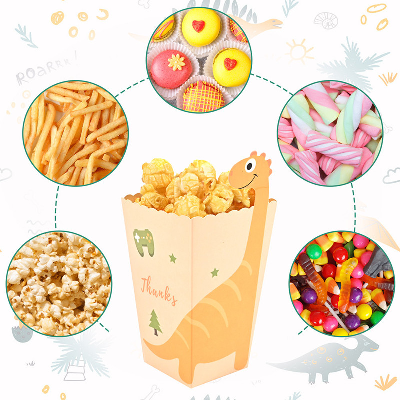 4Pcs Cartoon Dinosaur Boxes Di - مراجعة Event Party Box وسعره