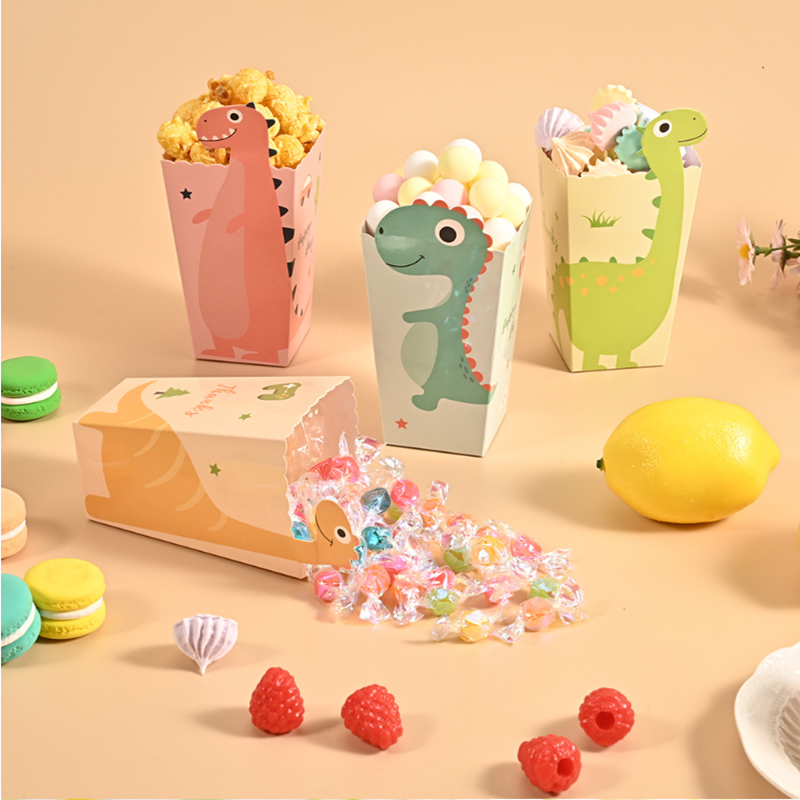 4Pcs Cartoon Dinosaur Boxes Di - مراجعة Event Party Box وسعره