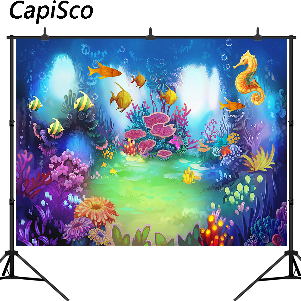 Capisco Under the sea photogra - مراجعة Dessert Table Backdrop وسعره