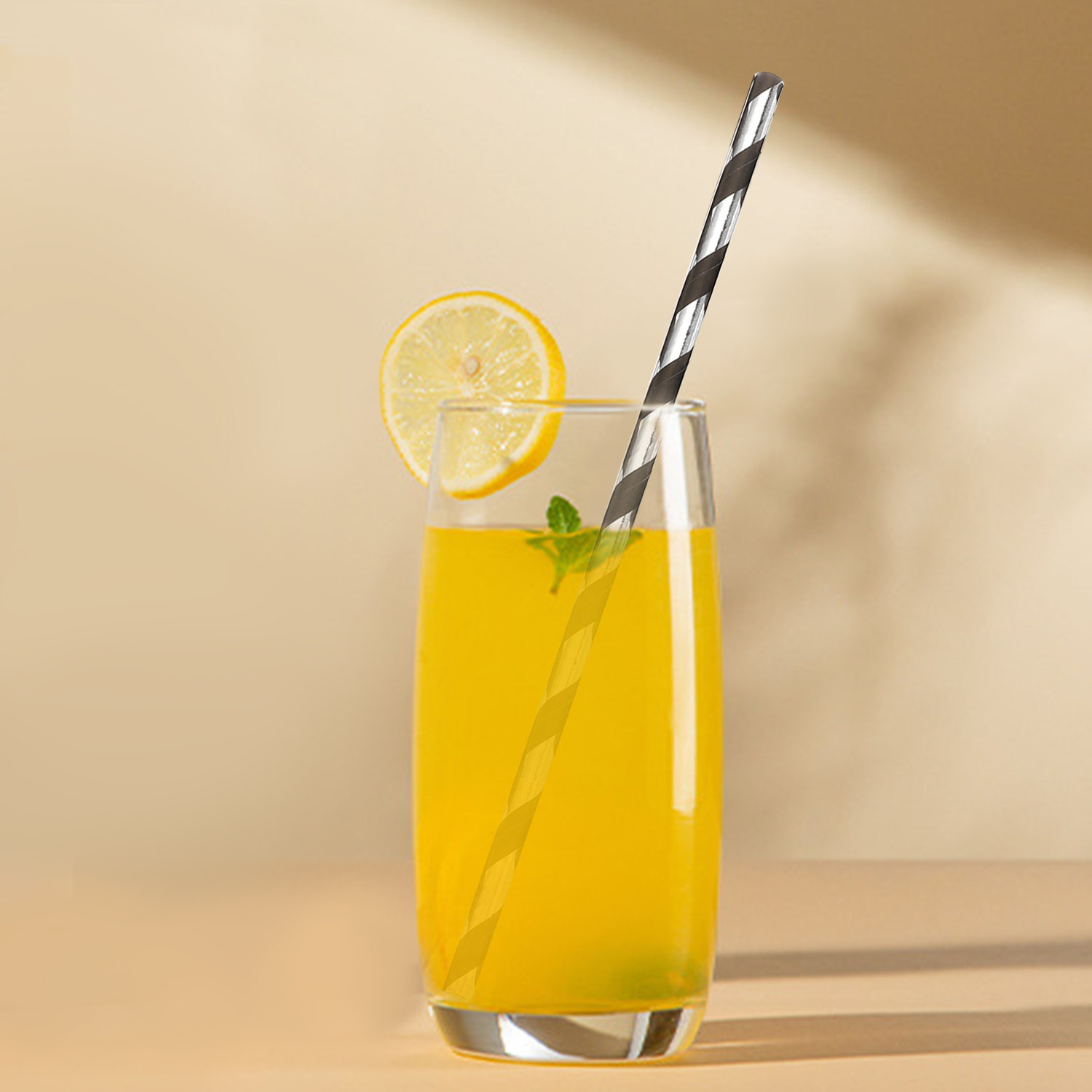 25 Pcs Colorful Disposable Pap - مراجعة Paper Straw Color وسعره