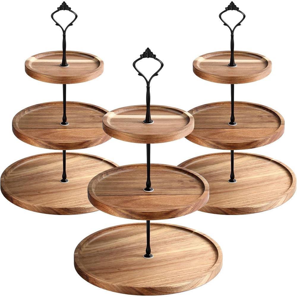 3 Set 3 Tier Wood Cupcake Stan - مراجعة Cupcake Stand Tier وسعره