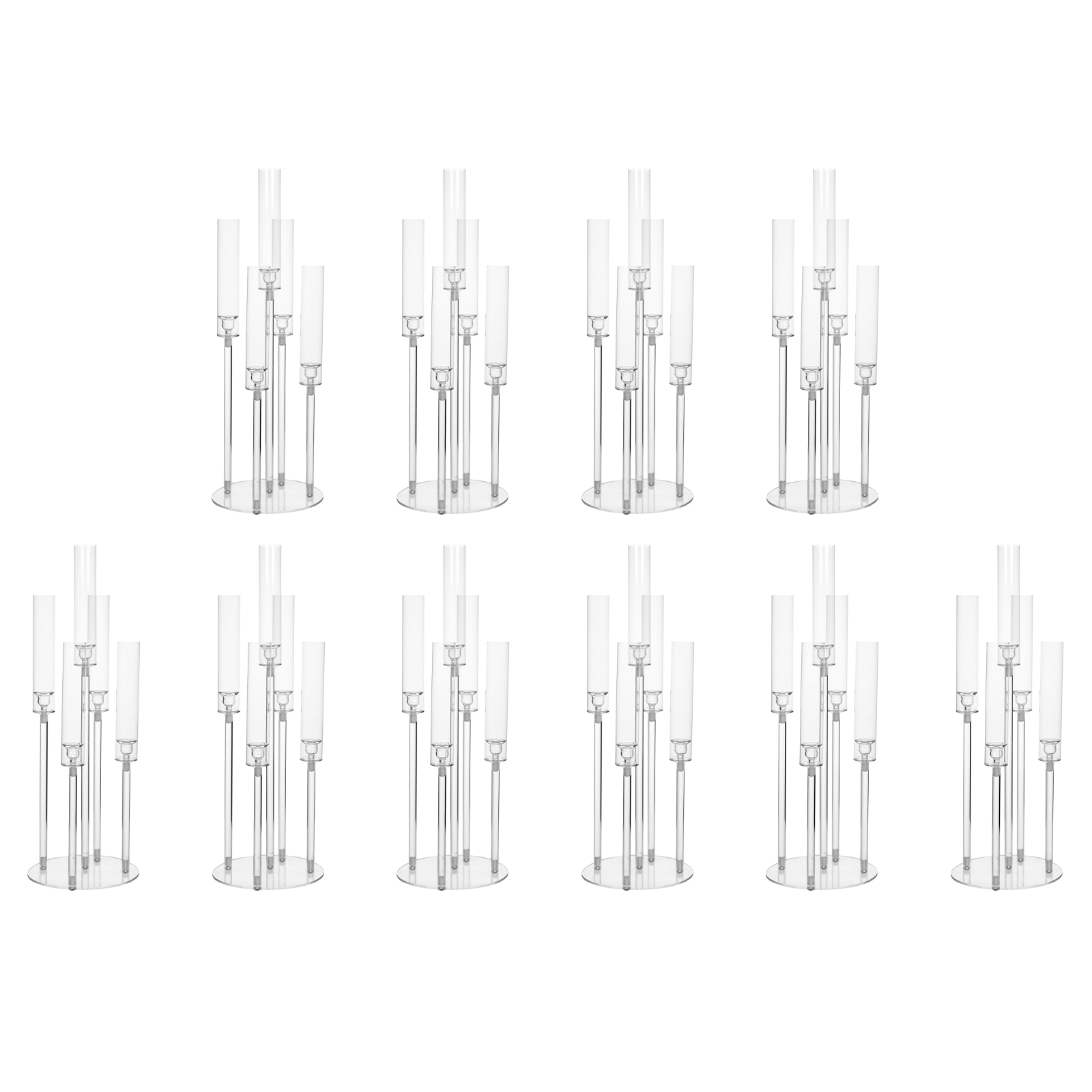 20/10PCS 5 Arm Acrylic Candle  - مراجعة Centerpiece Stick وسعره