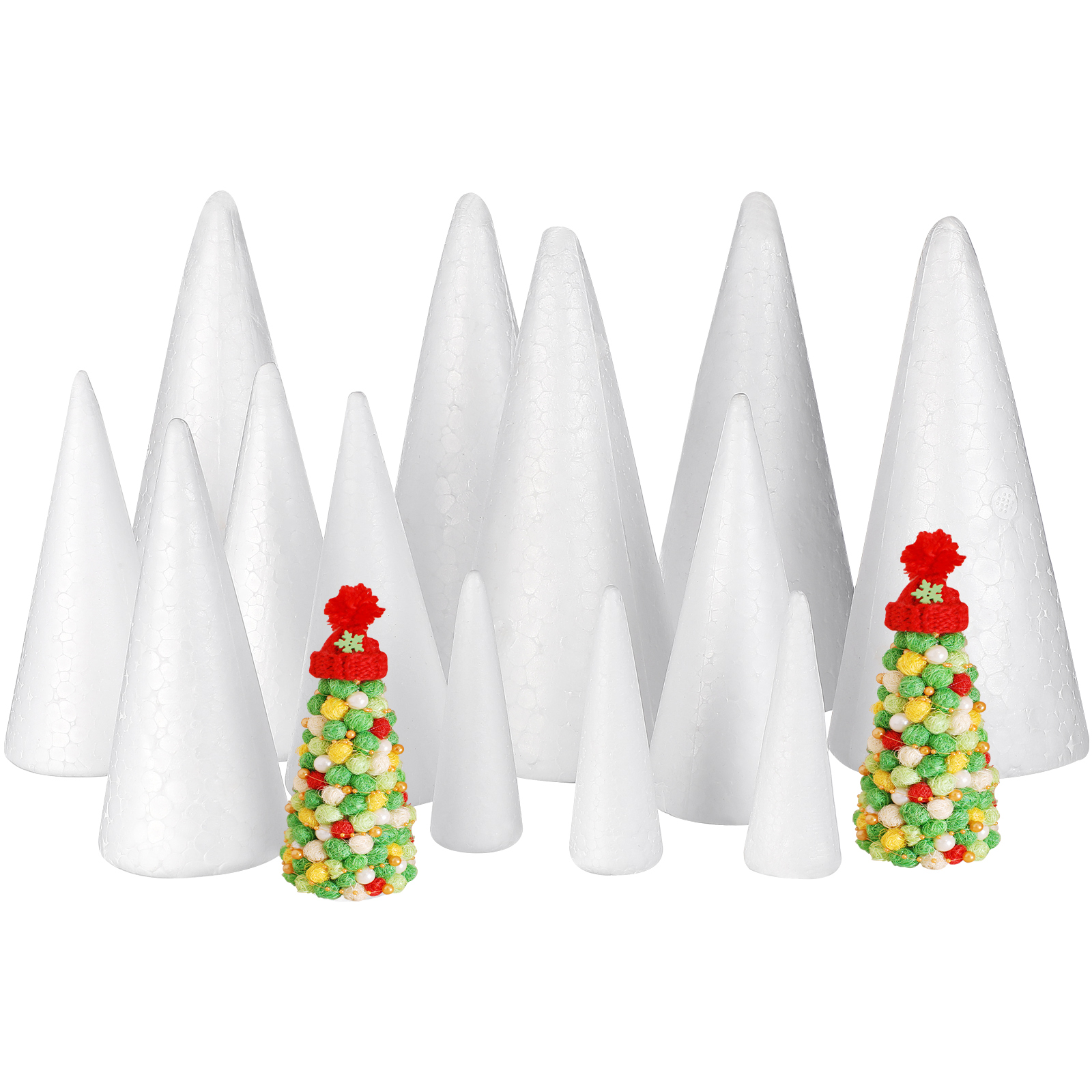 15Pcs Solid Foam Diy Cone Chil - مراجعة Cotton Candy Cone وسعره