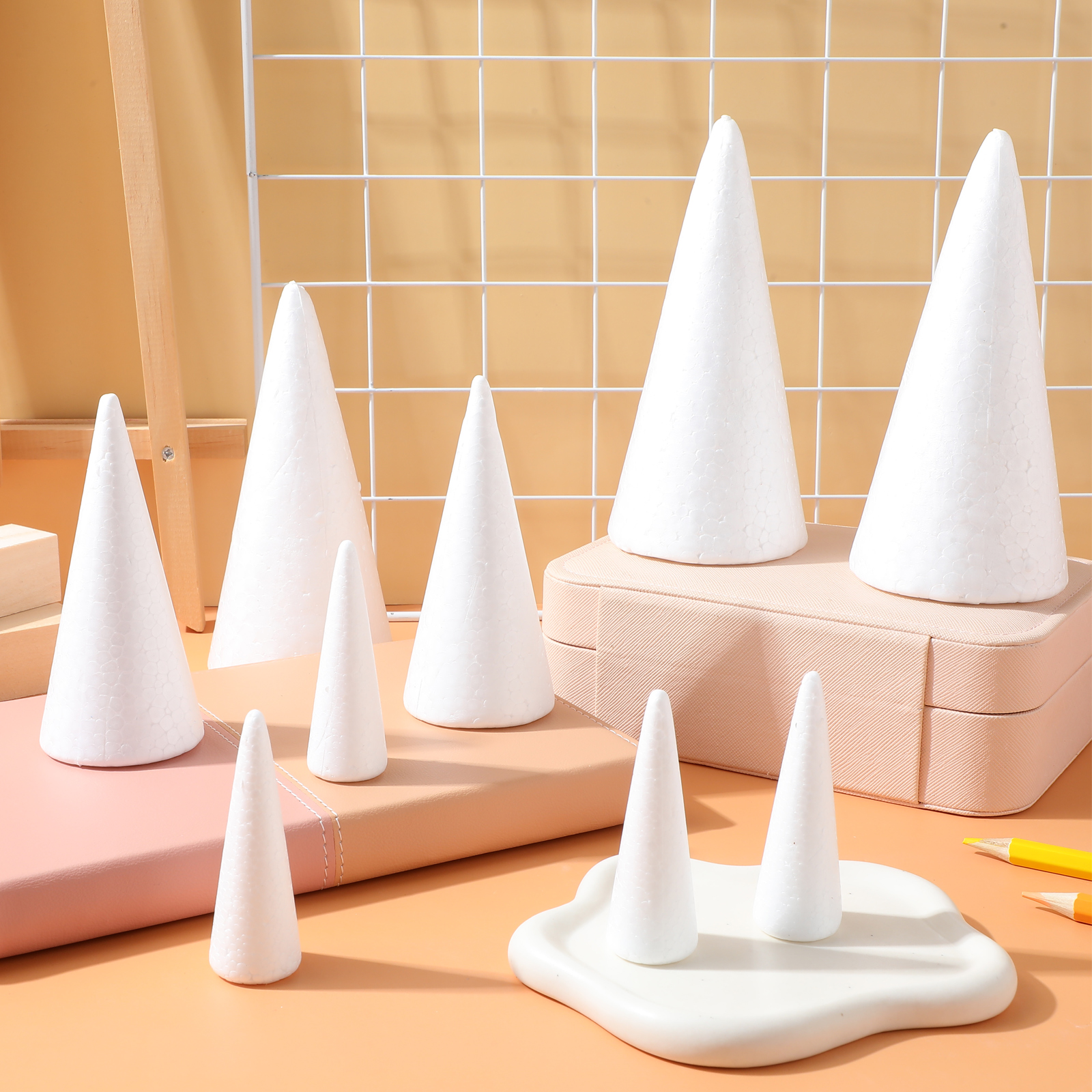 15Pcs Solid Foam Diy Cone Chil - مراجعة Cotton Candy Cone وسعره
