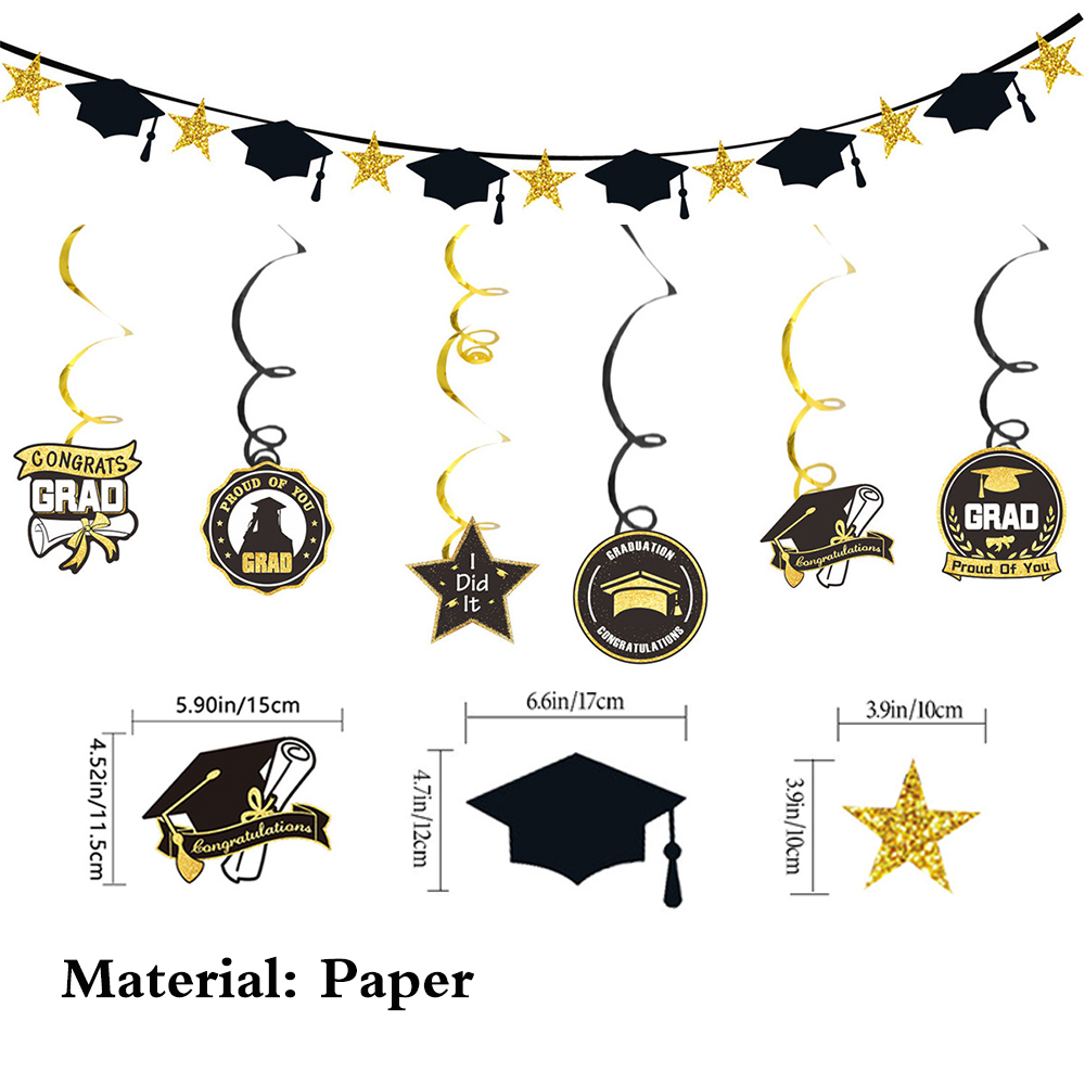 Graduation Party Decoration Se - مراجعة Party Banner Gold وسعره