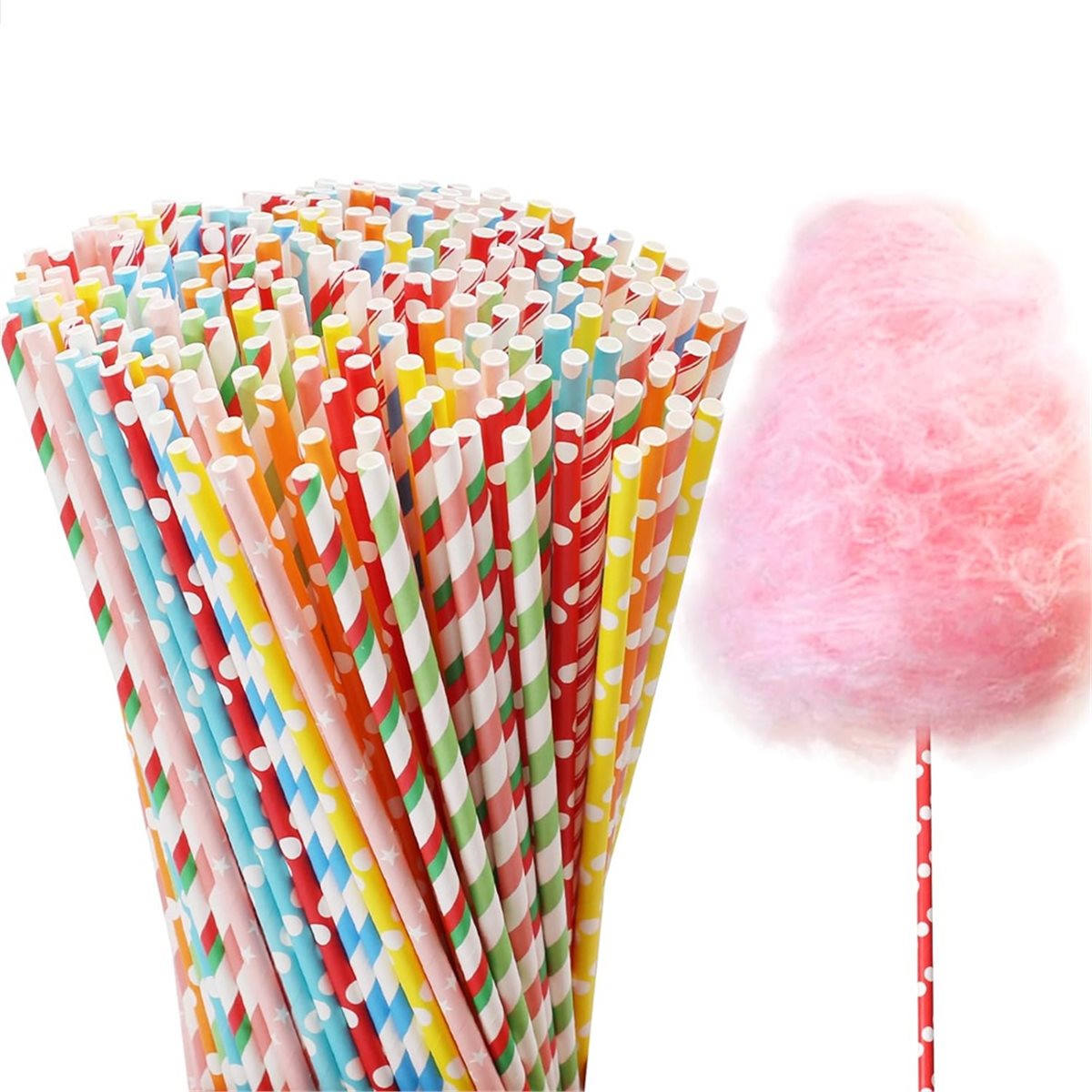 ABZT 200 Pieces Cotton Candy C - مراجعة Cotton Candy Cone وسعره