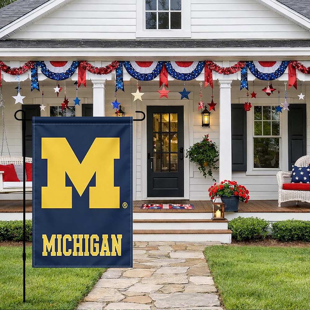 1PC, Michigan Wolverines Garde - مراجعة Party Banner Gold وسعره