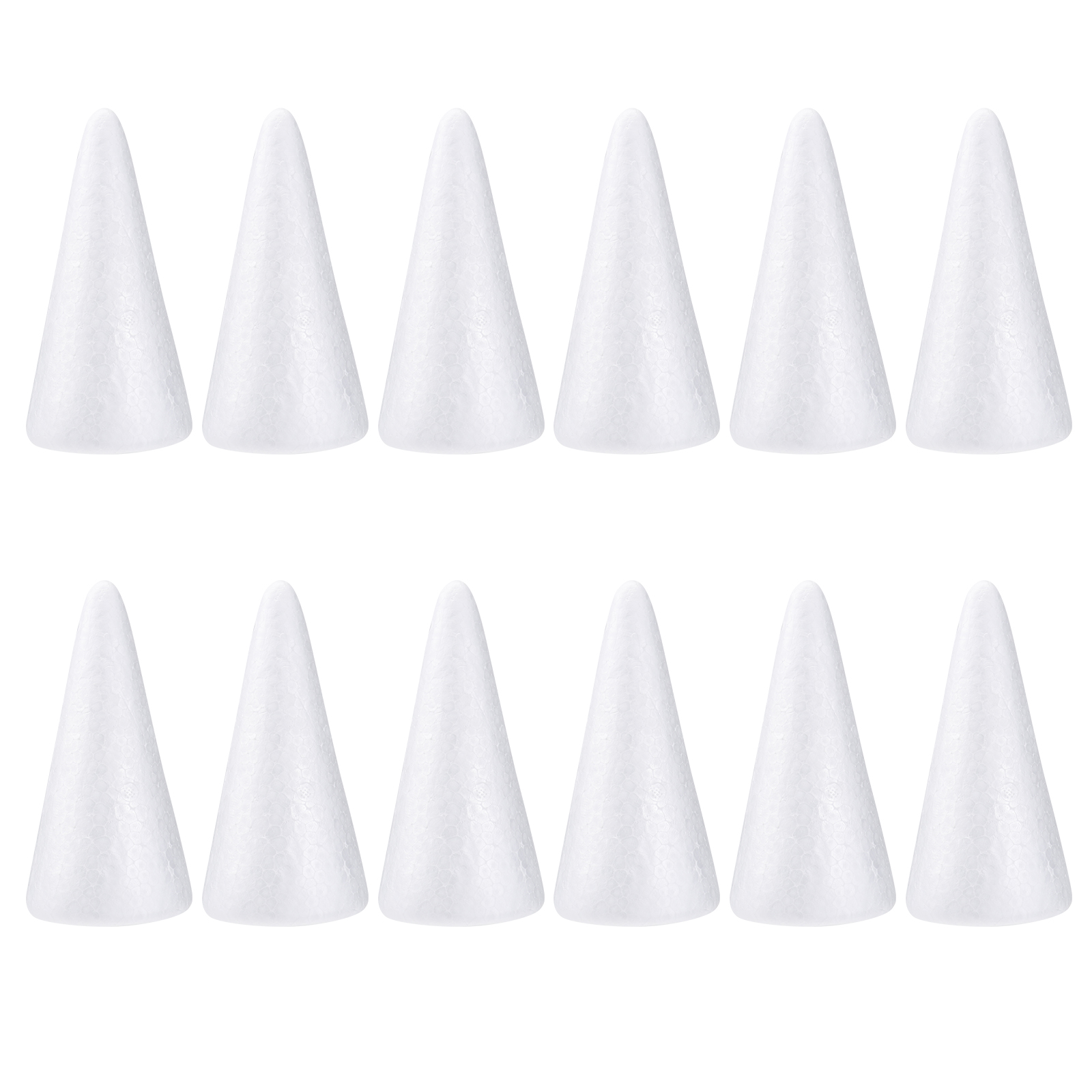 12pcs 15cm White Solid Craft F - مراجعة Cotton Candy Cone وسعره