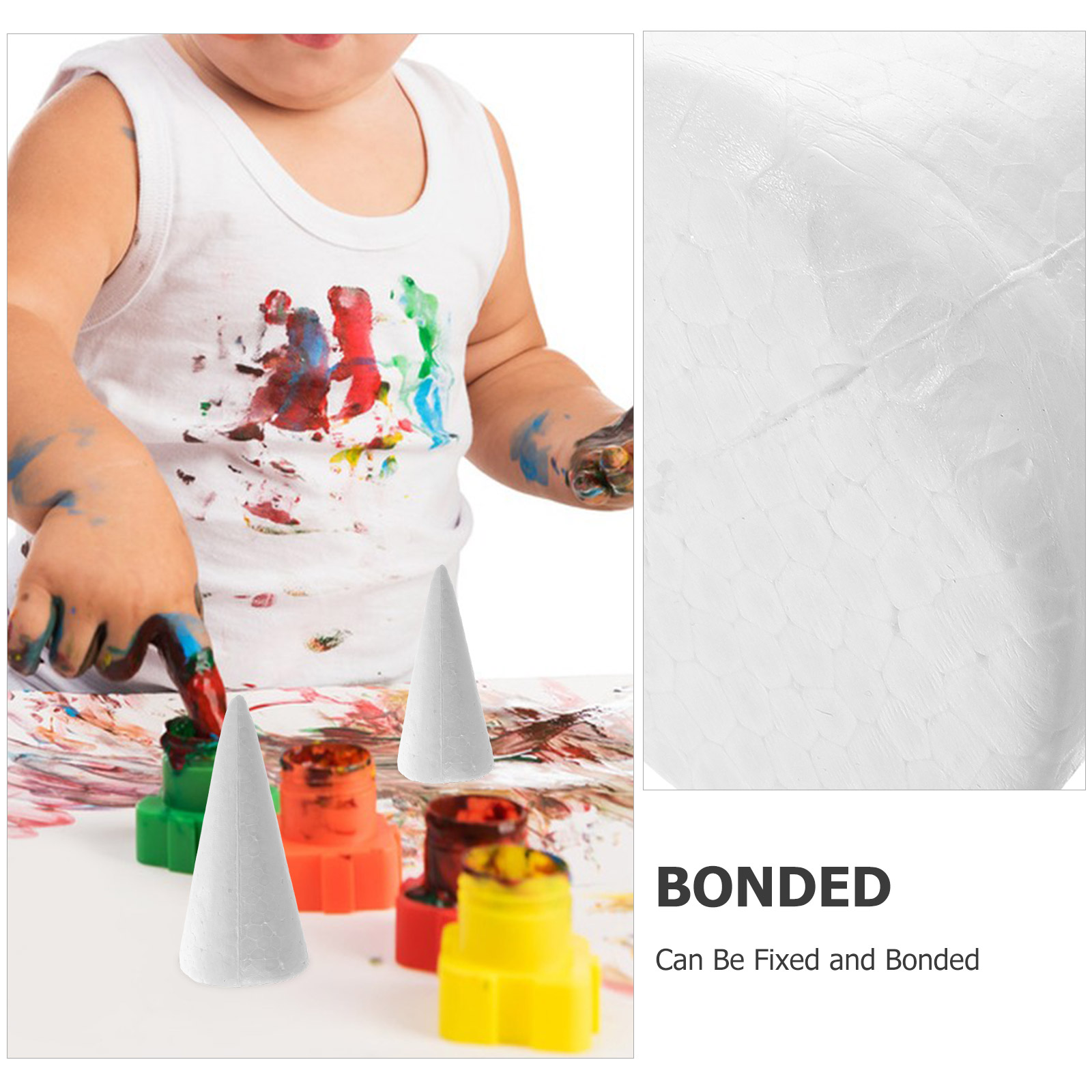 12pcs 15cm White Solid Craft F - مراجعة Cotton Candy Cone وسعره