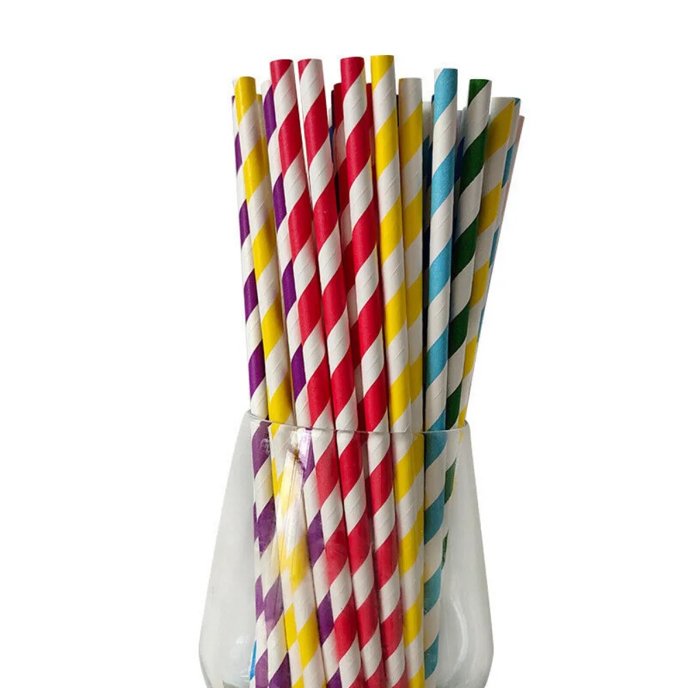 100 Bulk Packed Paper Straws P - مراجعة Paper Straw Color وسعره