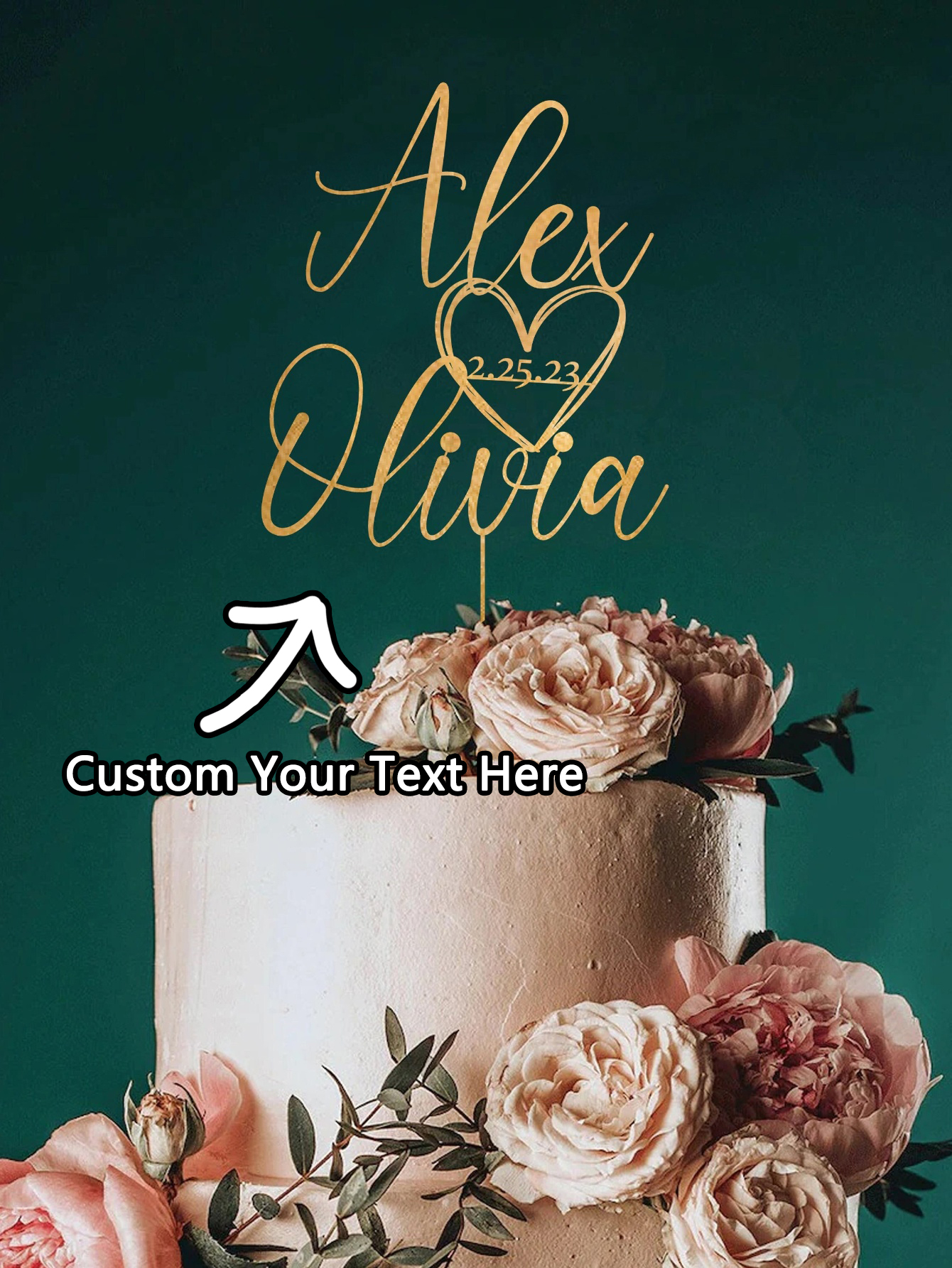 Custom Cake Topper - 1PC Perso - مراجعة Event Suppliers وسعره