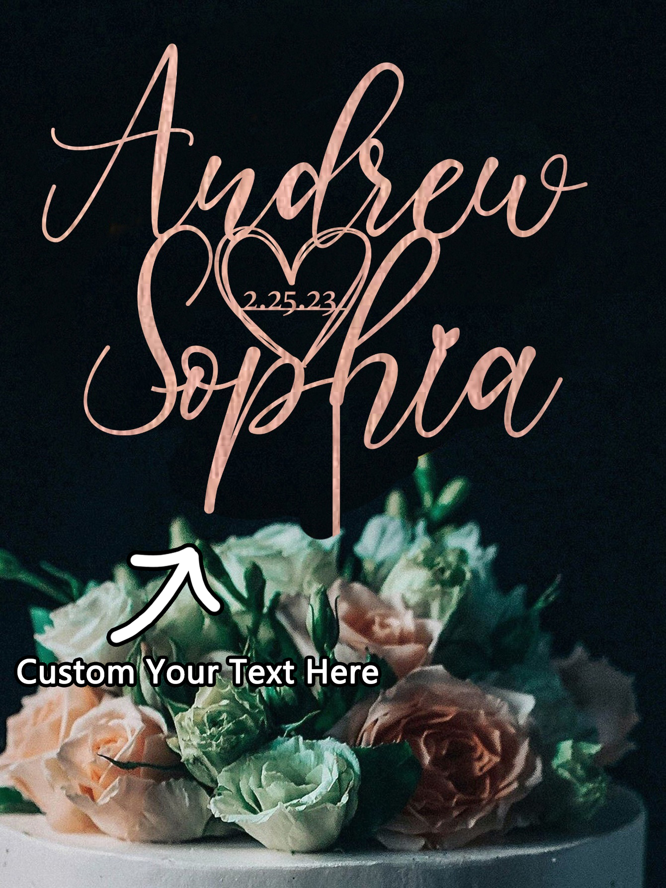 Custom Cake Topper - 1PC Perso - مراجعة Event Suppliers وسعره