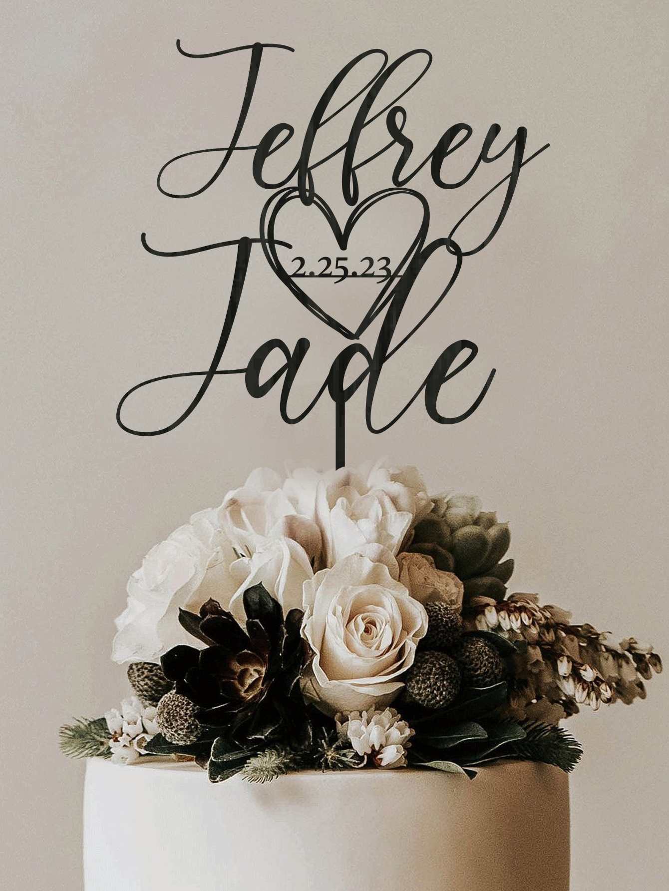 Custom Cake Topper - 1PC Perso - مراجعة Event Suppliers وسعره