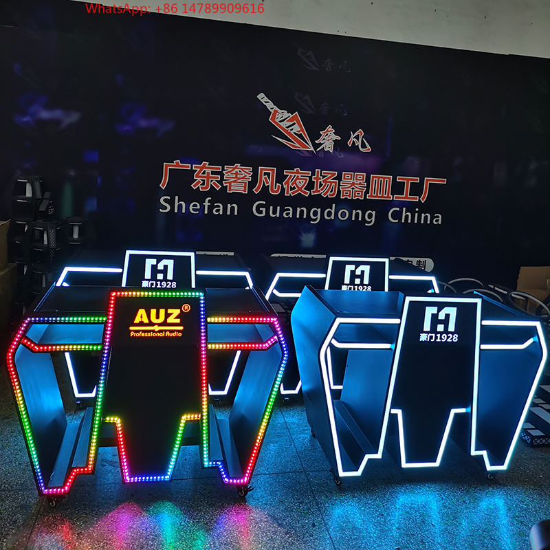 Custom Metal LED DJ Booth Tabl - مراجعة Event Suppliers وسعره