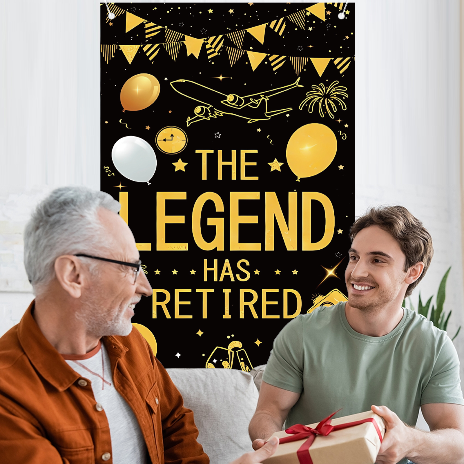 Retirement Party Decorations f - مراجعة Party Banner Gold وسعره