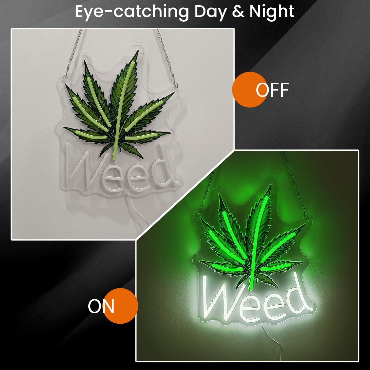 Weed Neon Sign Leaf LED Lights - مراجعة Neon Sign Party وسعره