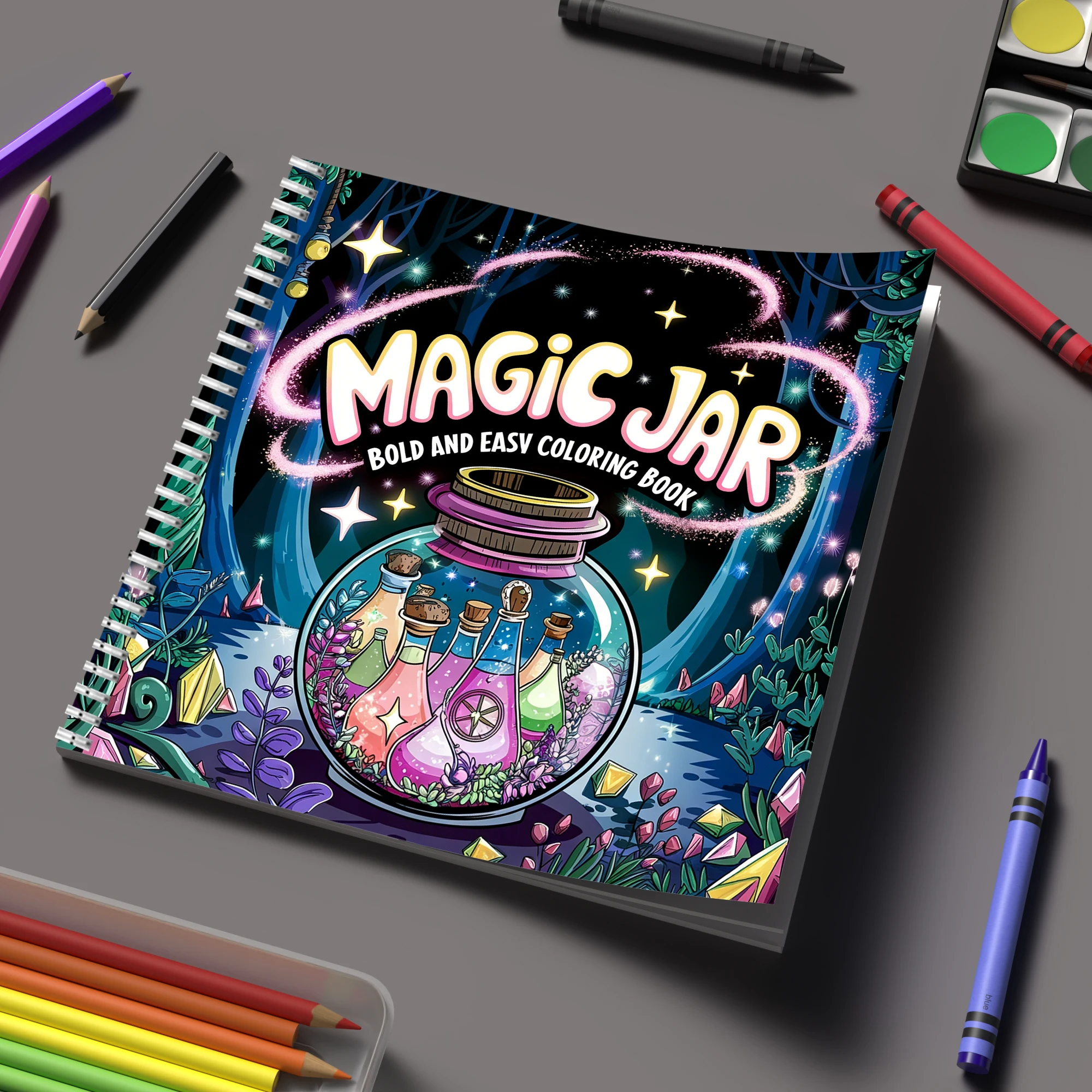 Coloring Book Magic Jar for Ad - مراجعة Event Supplies وسعره