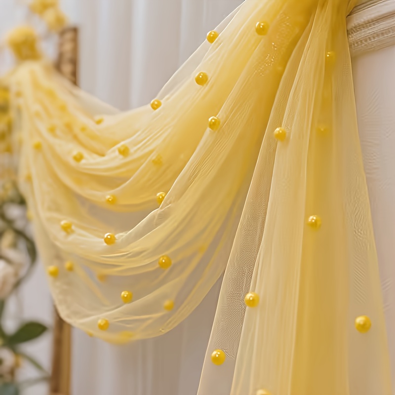 300cmX160cm Pearl Mesh Fabric  - مراجعة Dessert Table Backdrop وسعره