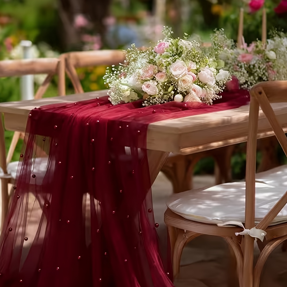 300cmX160cm Pearl Mesh Fabric  - مراجعة Dessert Table Backdrop وسعره