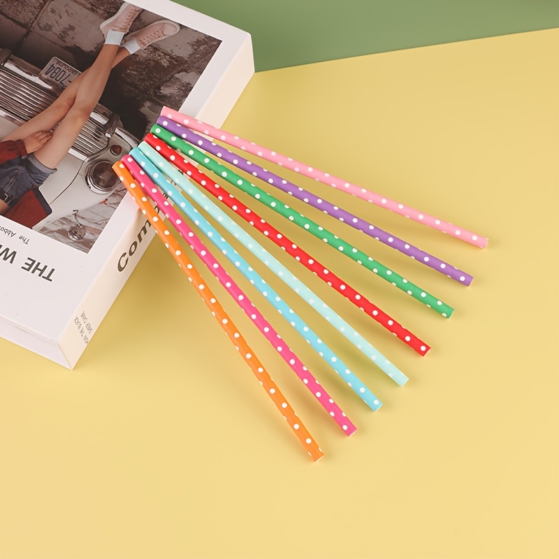 100pcs colorful disposable pap - مراجعة Paper Straw Color وسعره