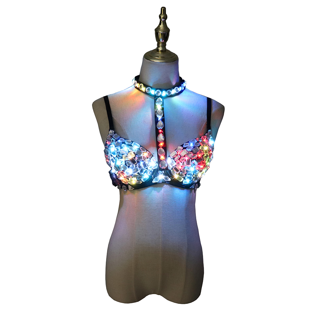 Nightclub Ds Sexy LED Bra Colo - مراجعة Event Party Dj وسعره