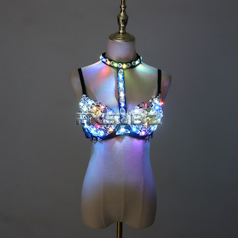 Nightclub Ds Sexy LED Bra Colo - مراجعة Event Party Dj وسعره