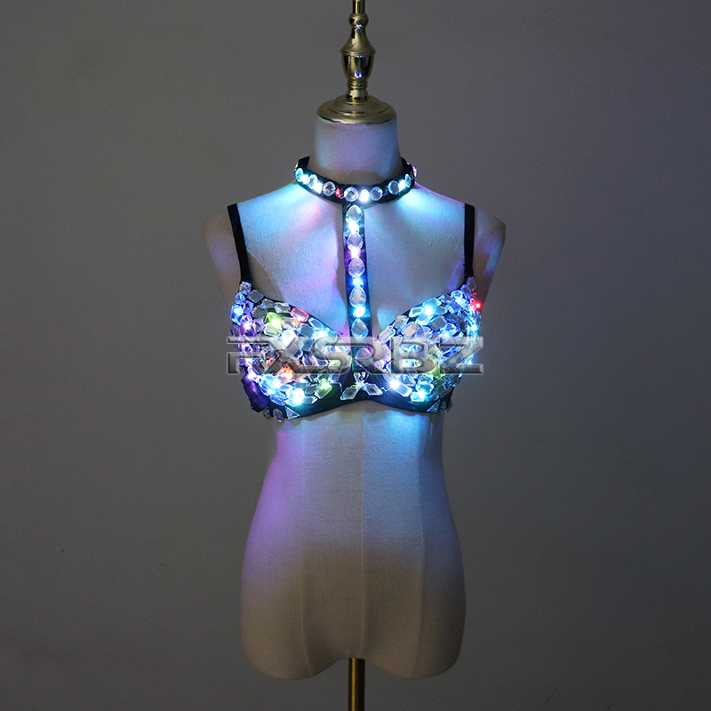 Nightclub Ds Sexy LED Bra Colo - مراجعة Event Party Dj وسعره