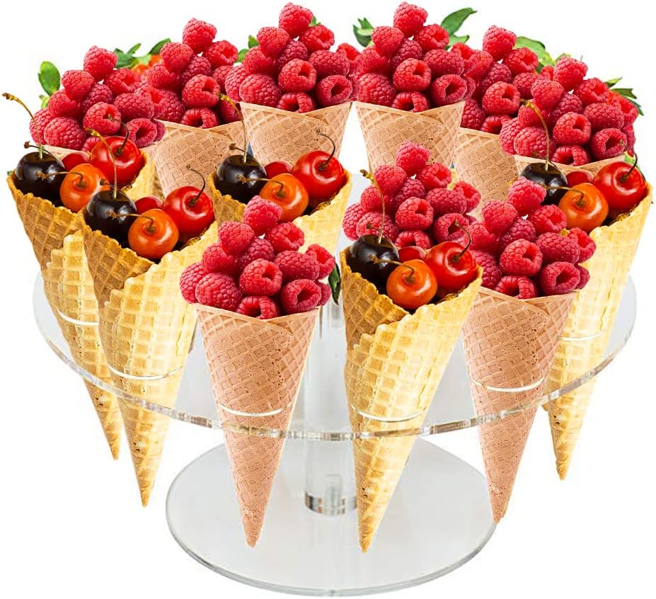 Ice Cream Cone Holder Acrylic  - مراجعة Cotton Candy Cone وسعره