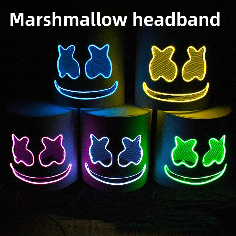 Cold light LED DJ mask lifelik - مراجعة Event Party Dj وسعره
