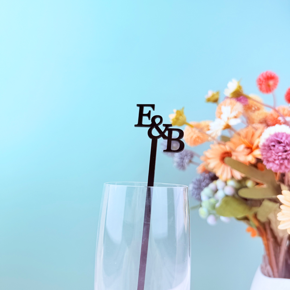 20pcs/50pcs Custom Initial nam - مراجعة Centerpiece Stick وسعره