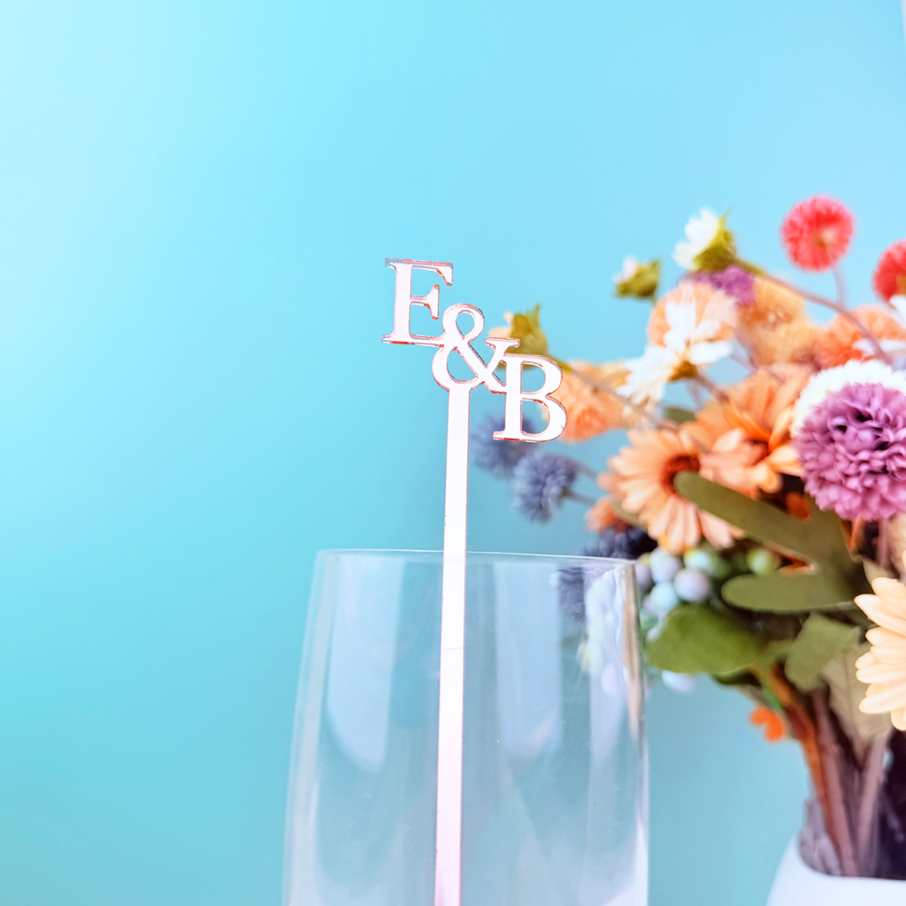 20pcs/50pcs Custom Initial nam - مراجعة Centerpiece Stick وسعره