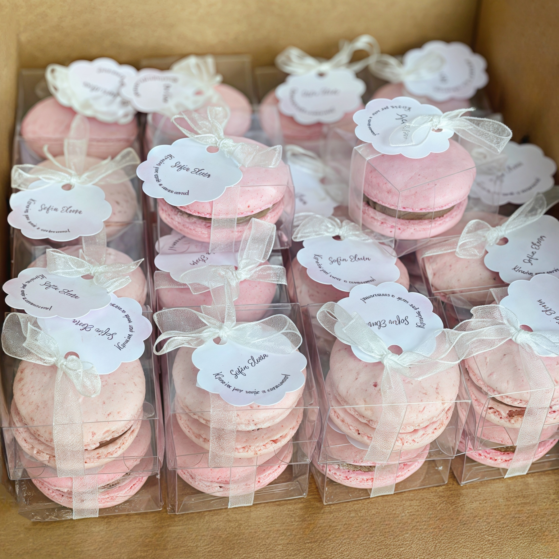 50-200Pcs Mini Macaron Boxes C - مراجعة Event Party Box وسعره