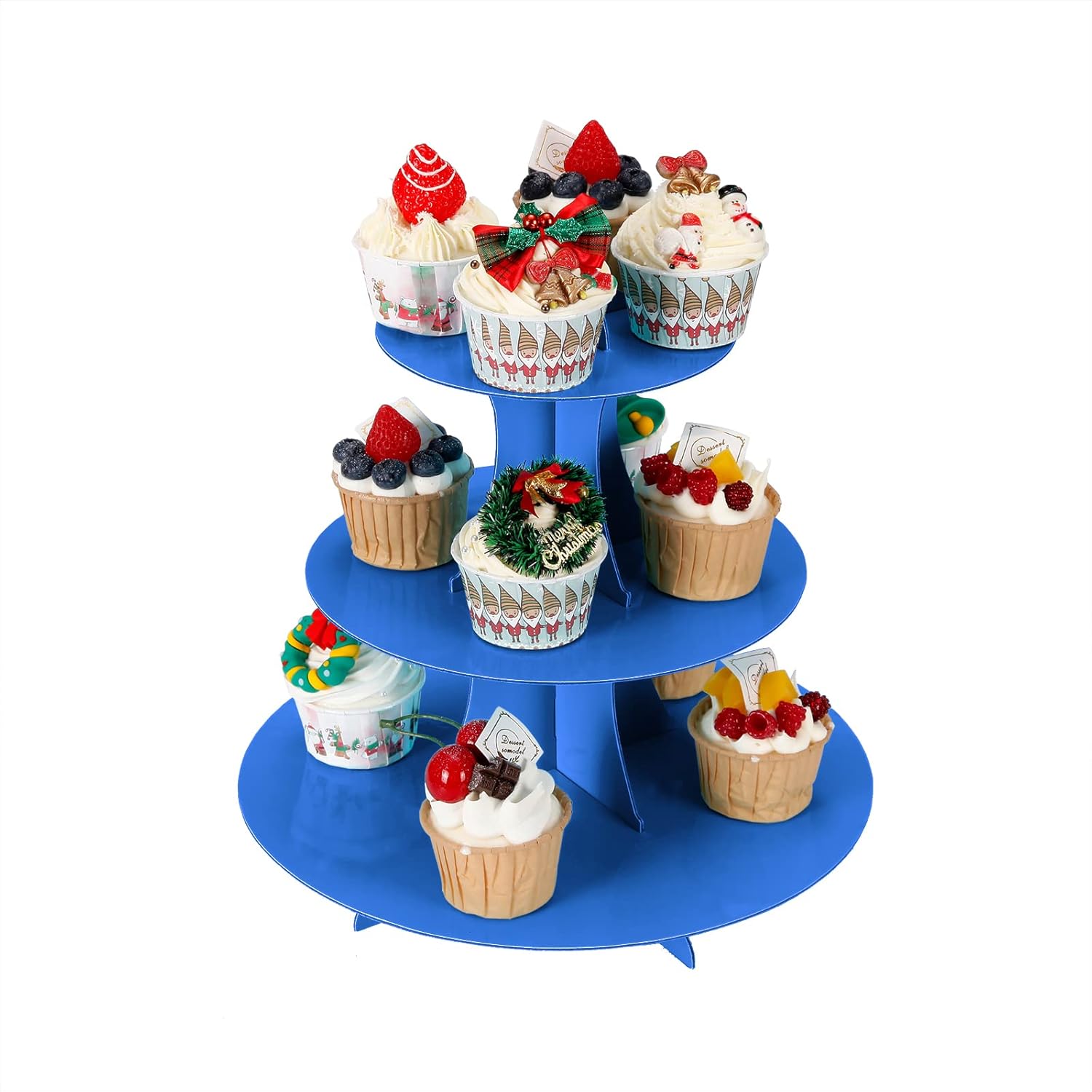 3-Tier Cupcake Stand, 2Pcs, St - مراجعة Cupcake Stand Tier وسعره