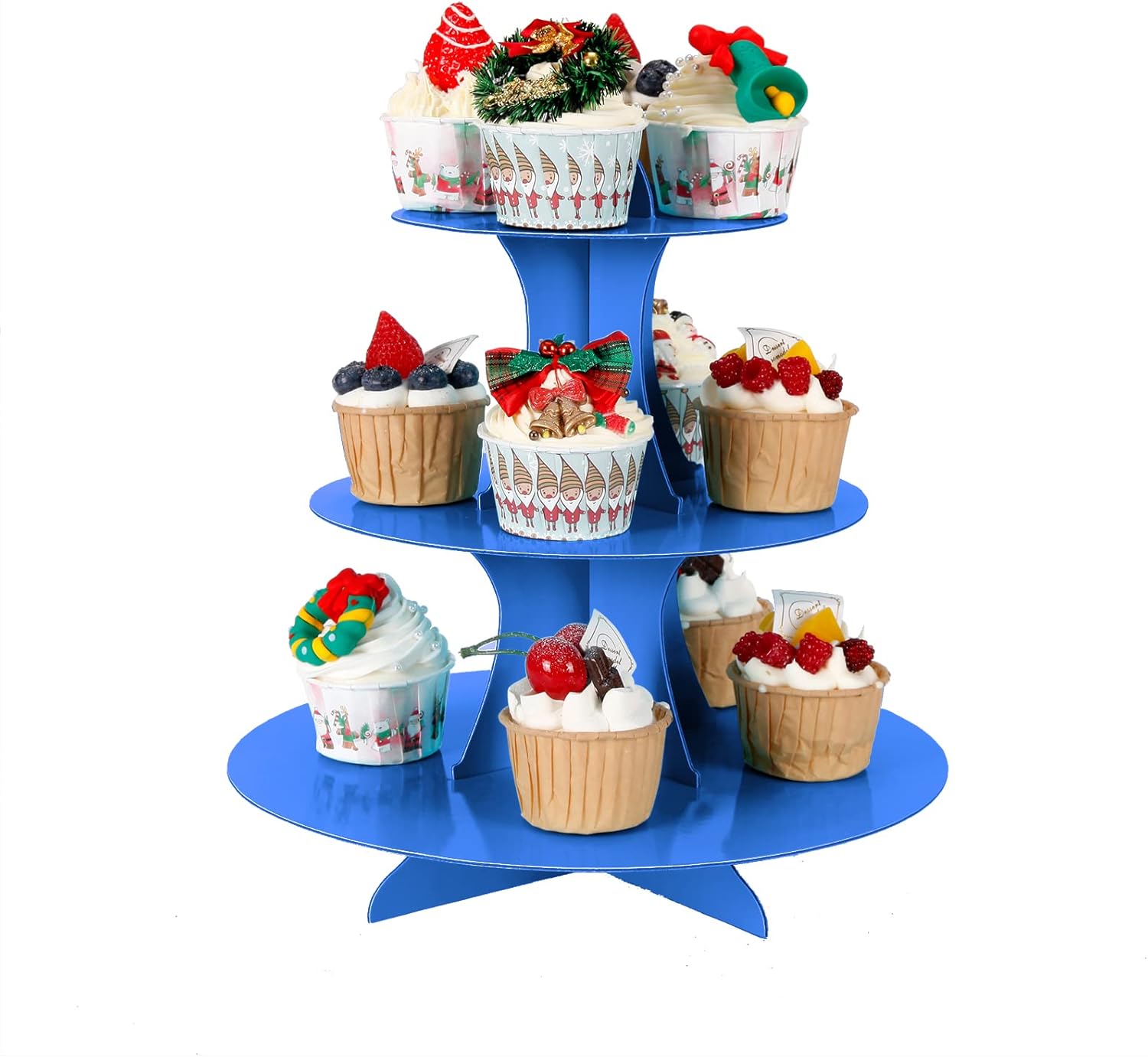3-Tier Cupcake Stand, 2Pcs, St - مراجعة Cupcake Stand Tier وسعره