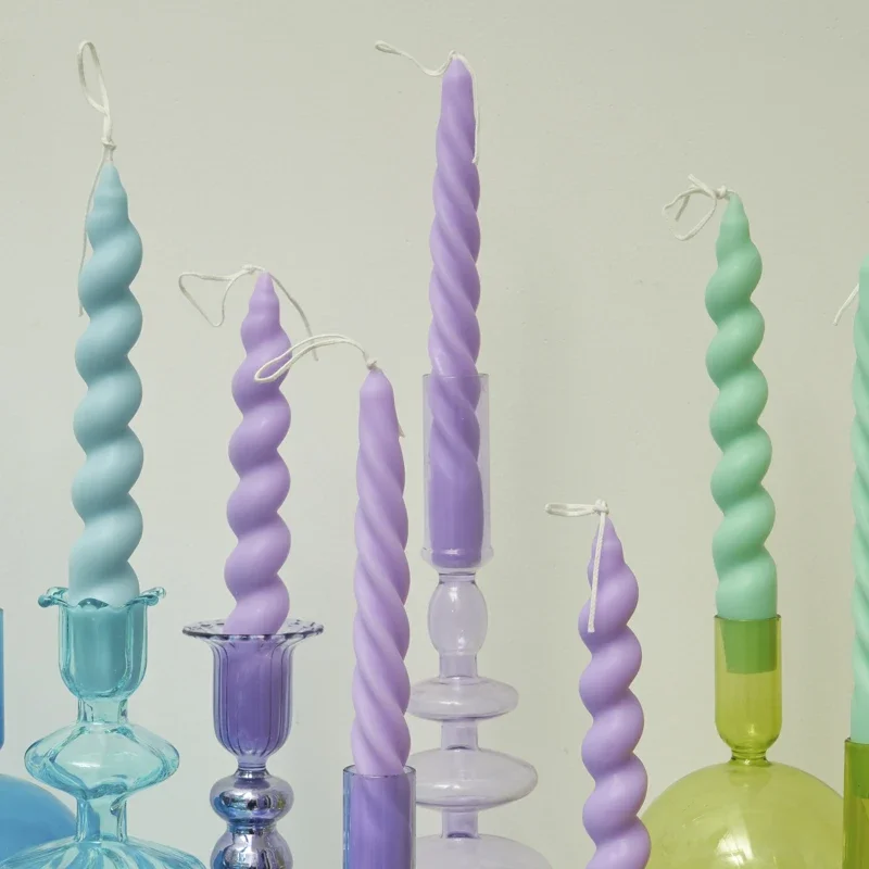 2pc Spiral Candles Scented Can - مراجعة Centerpiece Stick وسعره