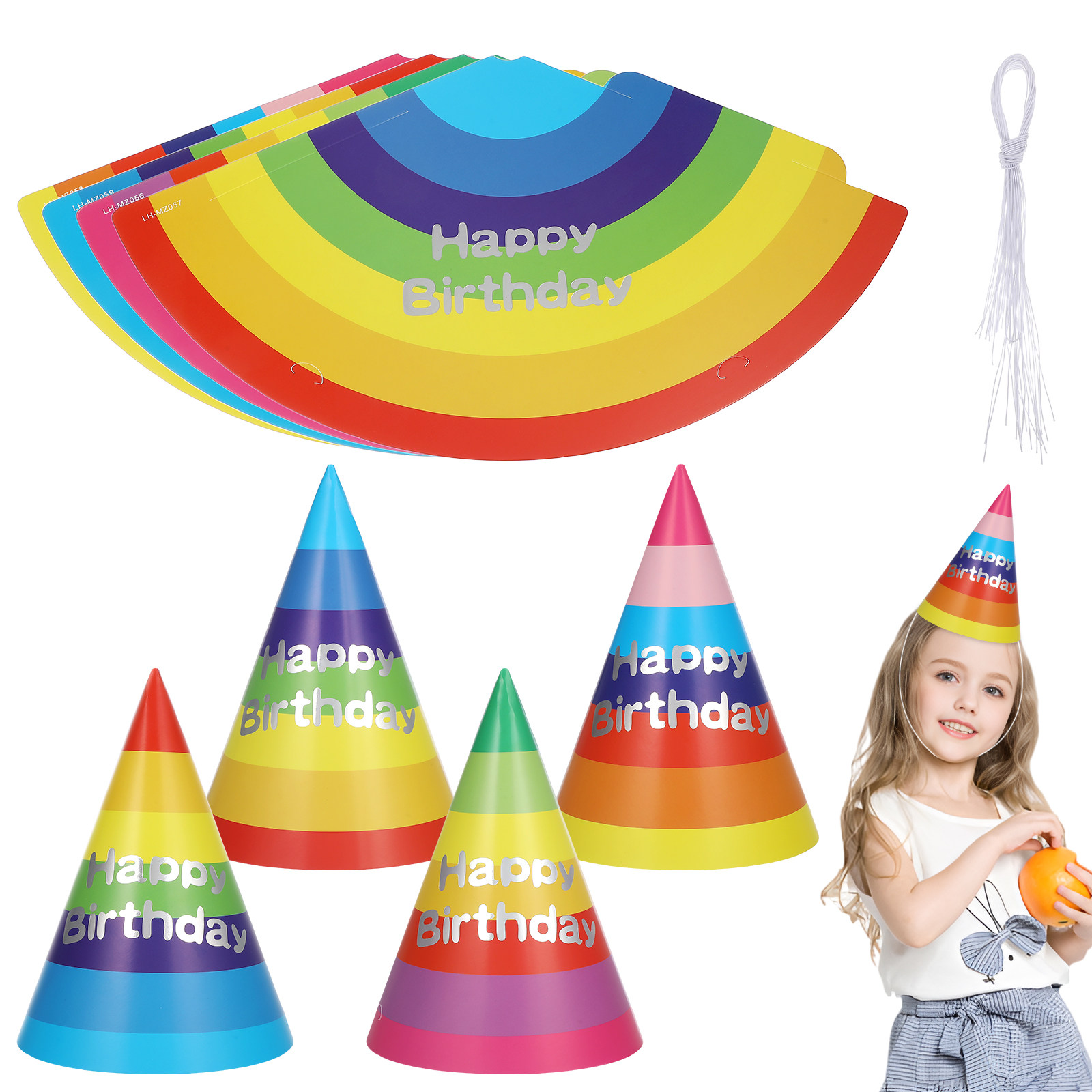 20Pcs Cute Birthday Party Hats - مراجعة Party Hat Cone وسعره