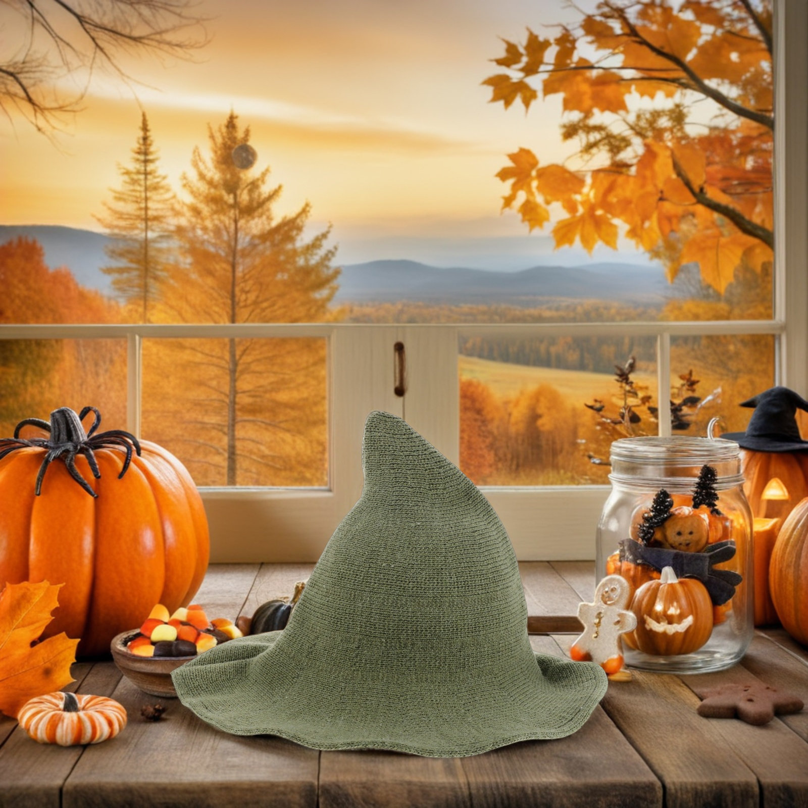 Halloween Witch Hat Wool Blend - مراجعة Party Hat Cone وسعره