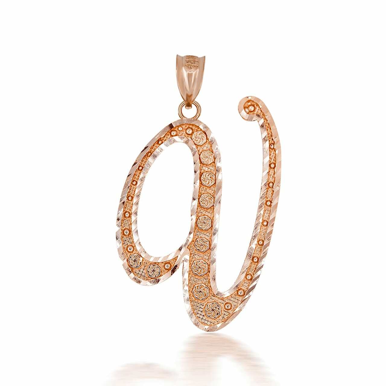 Gold Cursive Initial Letter “A - مراجعة Event Z وسعره