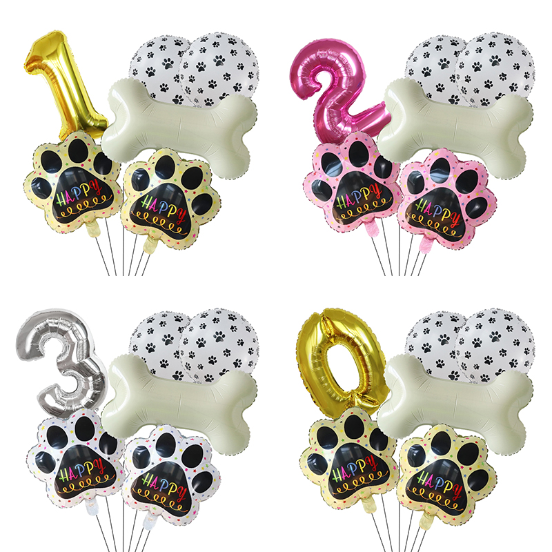 Gold WOOF Balloons, Dog Birthd - مراجعة Let'S Party Event Supply وسعره