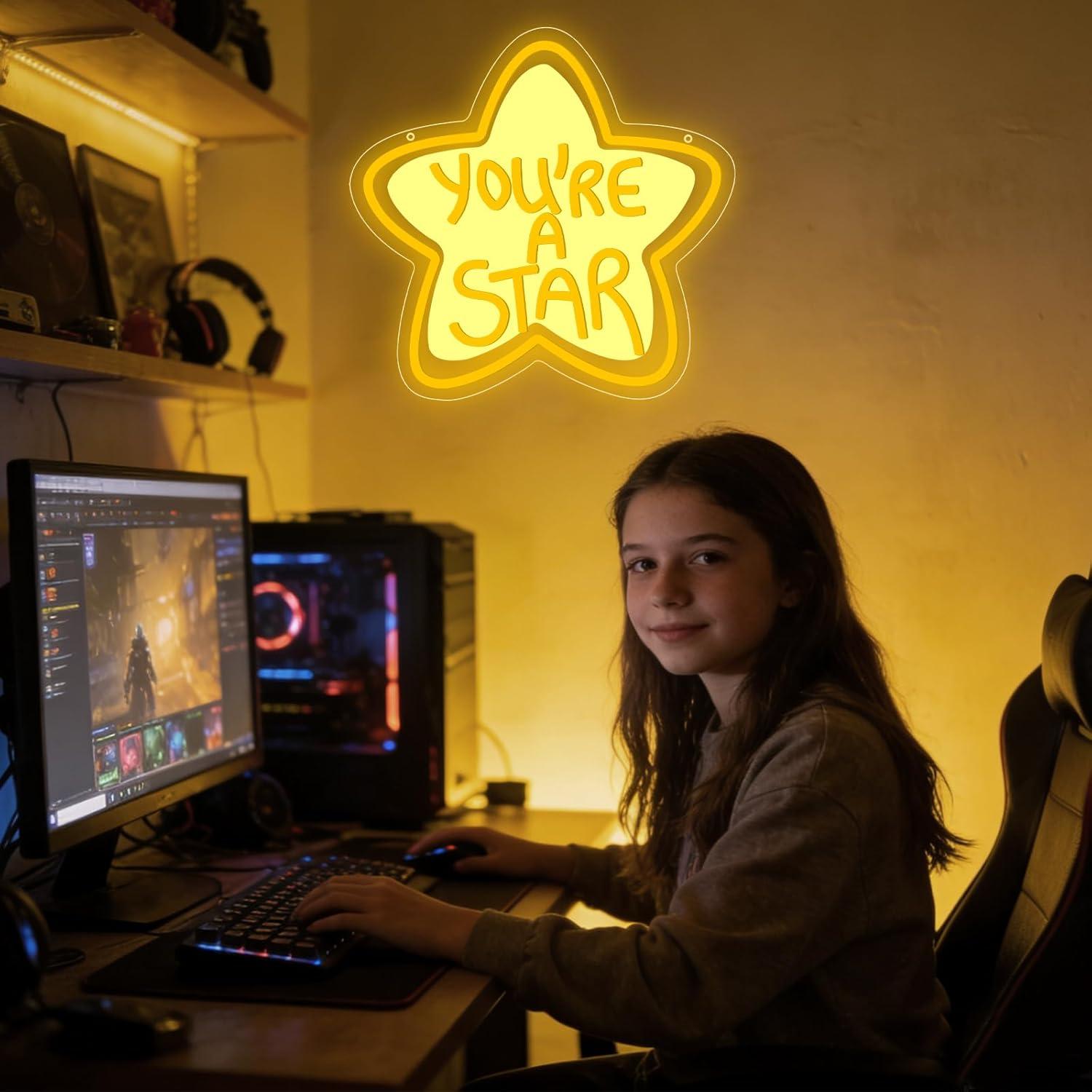 You're A Star Neon Sign USB Di - مراجعة Neon Sign Party وسعره