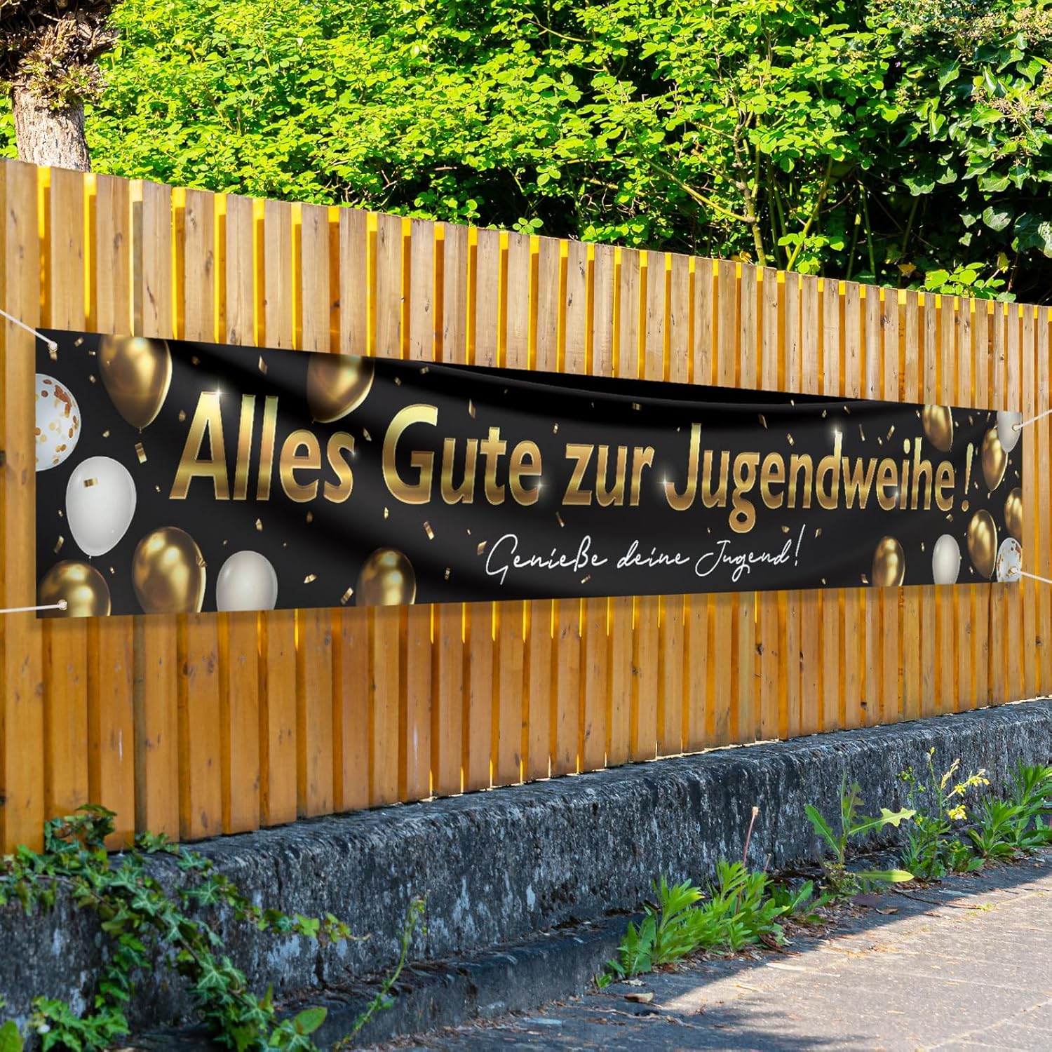Jugendweihe Deko,Jugendweihe B - مراجعة Party Banner Gold وسعره