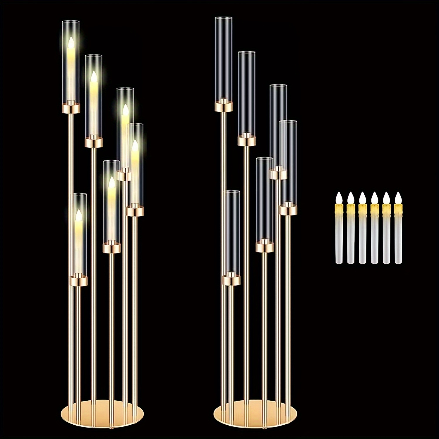 2 Sets Floor Candelabra 6 Arms - مراجعة Centerpiece Stick وسعره