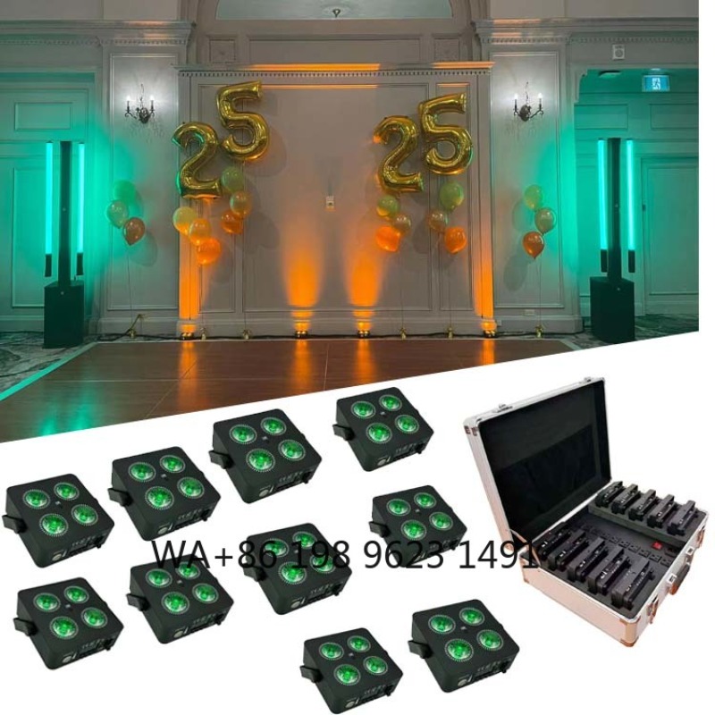 4X18W Flat Mini LED Par Light  - مراجعة Event Party Dj وسعره