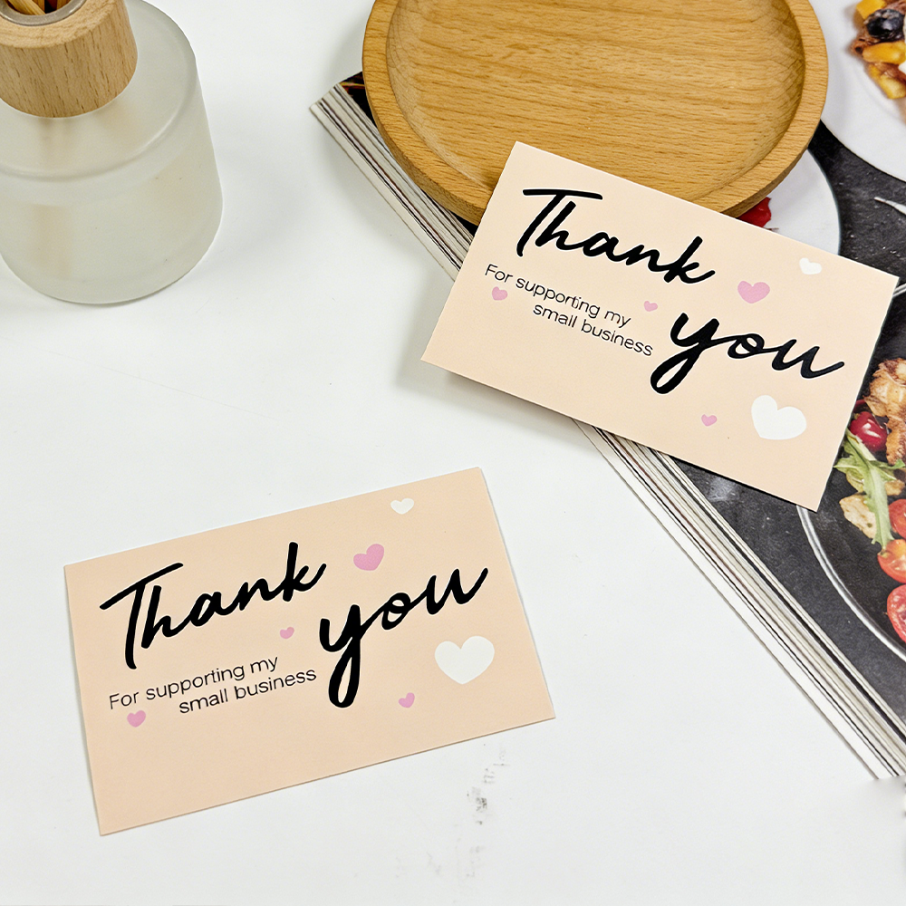 50/100pcs Thank You Cards, for - مراجعة Party Event Supply Store وسعره